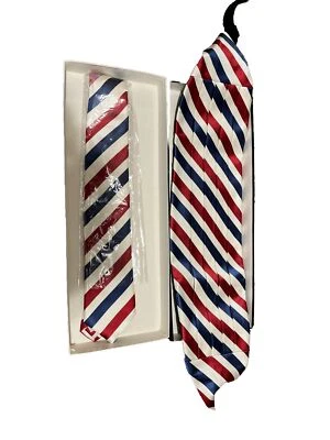 Beau Ties LTD. de Vermont Faja de seda con corbata a juego roja/blanca/azul Foto 1 de 4