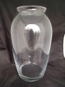 Glas Vase Glasvase Blumenvase transparent 24cm x Ø14,5cm - Bild 1 von 3
