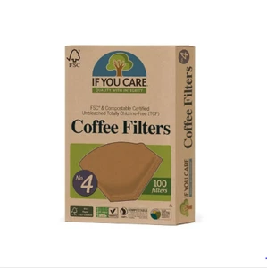 If You Care Compostable Unbleached Chlorine Free Coffee Filter No4 - Picture 1 of 1