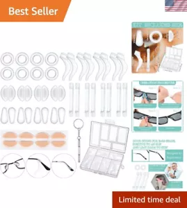Premium Silicone Nose Pads & Ear Grips: 50 Pc Glasses Accessories Set - Picture 1 of 9