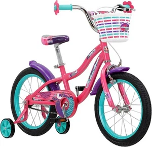 Schwinn Jasmine Kids Bike 16" with Training Wheels & Basket for Ages 3-5 - Picture 1 of 5