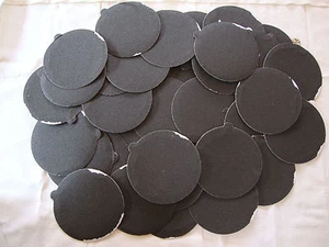 5" Inch 50 Sandpaper Disks 320 Grit Peel and Stick Adhesive Abrasive Sand Paper - Picture 1 of 6