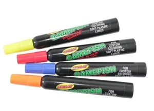 SPIKE-IT DIP-N-GLO 4 PACK GAMEFISH SCENTED MARKERS CHART/RED/ORANGE/BLUE - Picture 1 of 1