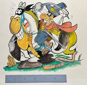 Vint c1975 Original Art EUGENIO DI OTTAVIO Zorry Kid by Benoti Jacovitti - Picture 1 of 11