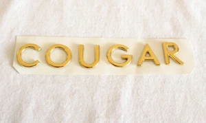 1999-2002 MERCURY "COUGAR" 24K GOLD PLATED REAR EMBLEM LETTERS - F8RZ6342528AA - Picture 1 of 2