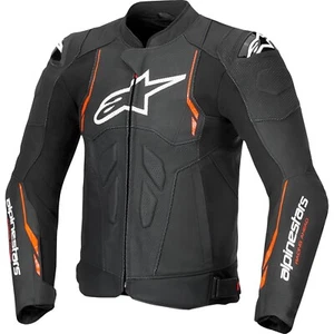 Men's Motorcycle Jacket 50 - Alpinestars Dusk Airflow - Sports Leather Jacket - Picture 1 of 3