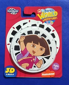 Sealed Dora's Explorer World Adventure Nick Jr. TV Show view-master 3 Reels Pack - Picture 1 of 2