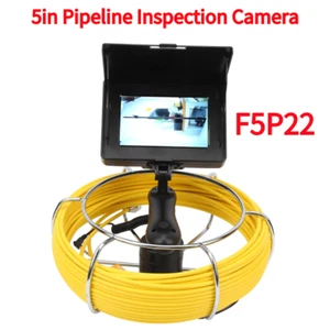5in 22MM Pipeline Inspection Camera With 8 LED Light 5in Monitor Probe 1200TVL - Picture 1 of 18