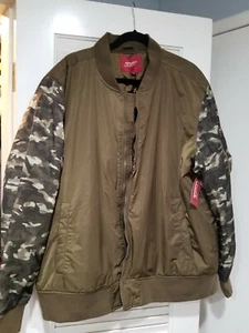 Arizona Jeans Co Herren XXLarge Jacke Moss Camo Bomber Grün Neu mit Etikett 2XL - Bild 1 von 5