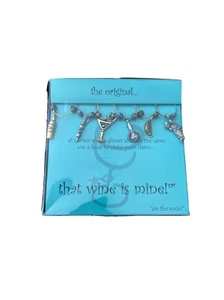 „Der Wein gehört mir! "on the rocks" Weinglas Charms Set 6 Neu im Karton - Bild 1 von 3