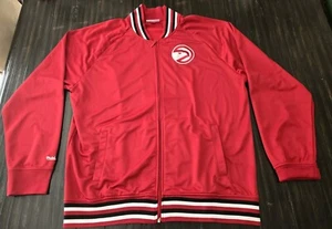 Atlanta Hawks Mitchell & Ness HWC Red Jacket Sz 3XL Double-Sided Full Zip NWOT - Picture 1 of 20