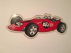 1967 VINTAGE STP FIRESTONE PARNELLI JONES TURBINE RACING STICKER DECAL INDY 500