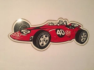 1967 VINTAGE STP FIRESTONE PARNELLI JONES TURBINE RACING STICKER DECAL INDY 500 - Picture 1 of 1