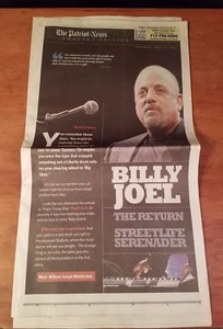 Billy Joel Newspaper July 2008 The Patriot News Concert Edition 7/10/2008  - Picture 1 of 5