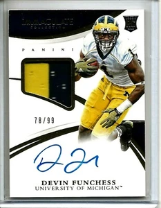 Devin Funchess RC 2015 Immaculate 2Clr Patch ROOKIE Auto#78/99!PANTHERS WR RC - Picture 1 of 1