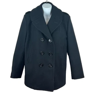 US Navy Issue 100% Wool Peacoat DSCP for Sterlingwear Boston Black Pea Coat Sz M - Picture 1 of 13