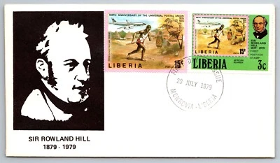 Liberia 1979 Sir Rowland Hill Combo w/1974 UPU Centennial Stamp - Image 1 of 2
