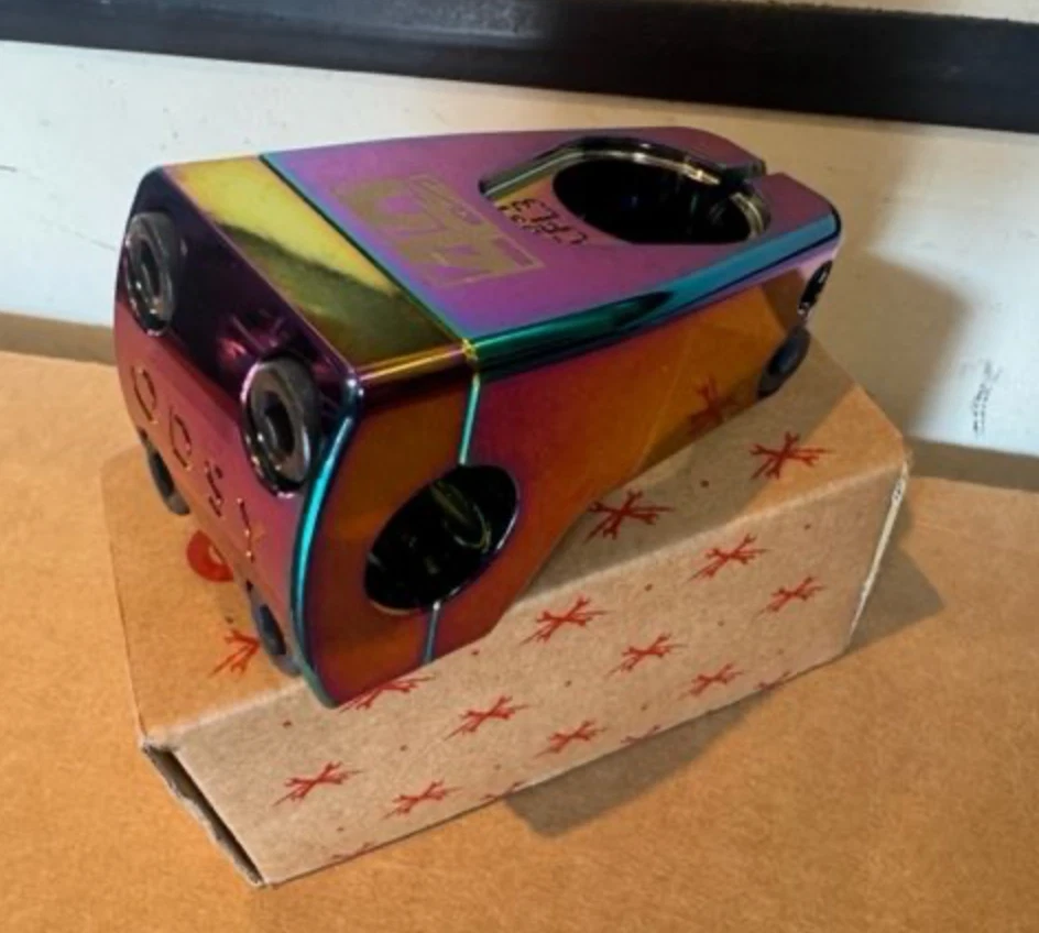 ODYSSEY BMX Odyssey CFL3 Stem Oil Slick  40th Anniversary 1 1/8 JET FUEL - Image 1 of 1