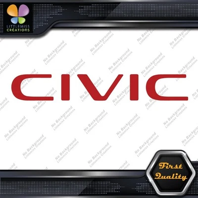 Compatible Honda Civic Modern Logo Cars Tuning Racing JDM Vinyl Decals Stickers Foto 1 de 4