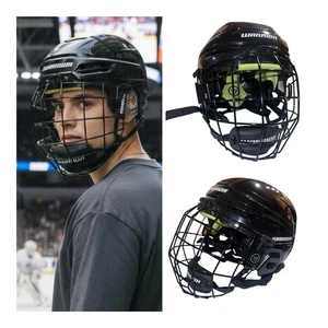 Warrior Alpha One Youth Hockey Helmet Black Cage Sz S EUC 6-11Yr 49-55cm - Picture 1 of 8