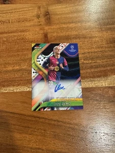 Dani Olmo 2024-25 Topps Finest UEFA Black Wave Refractor /10 Auto NRMT+ Barca!! - Picture 1 of 2