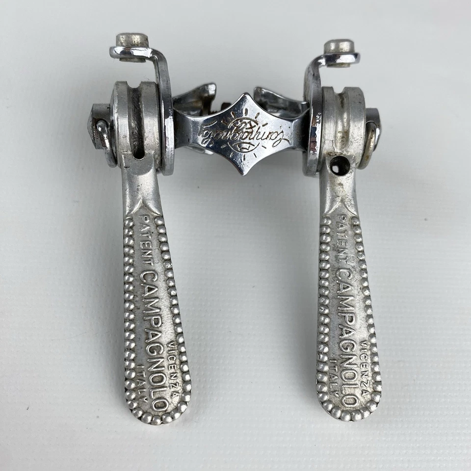 Vintage Campagnolo Record Shift Lever Set Vicenza Shifter Clamp-on 60s,70s - Image 1 of 3