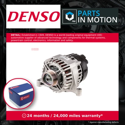 Alternator fits FIAT GRANDE PUNTO 199 1.2 2005 on 199A4.000 Denso 46542889 New - Image 1 of 4
