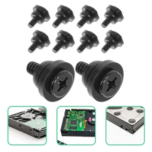 10 Pcs Shock Absorbing Screws Hard Drive Disk Damping Computer Replacement Case - Afbeelding 1 van 12