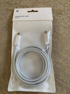Apple Thunderbolt Cable A1410 MC913ZM/A 2M for Mac Mini/iMac/MacBook NewSealed - Photo 1/5