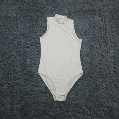 Body Lucky Brand para mujer pequeño blanco roto cuello alto sin mangas elástico nuevo con etiquetas Foto 1 de 4