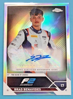 2023 Topps Chrome Formula 1 F1 Brad Benavides Auto Autograph #CAC-BB - Image 1 of 2