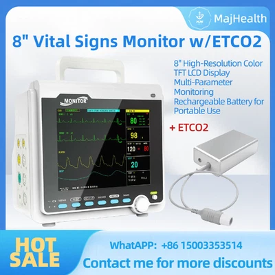 Monitor de signos vitales CMS6000 8 pulgadas + flujo lateral ETCO2 - hospital/clínica Foto 1 de 4
