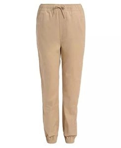 Nautica MED KHAKI Big Boys Evan Tapered-Fit Stretch Joggers, US Medium, (10/12) - Picture 1 of 2