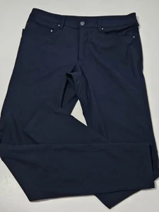 Lululemon Mens ABC Pants 31 x 34 Slim Fit Warpstreme Blue Navy Stretch LM5593S - Picture 1 of 11