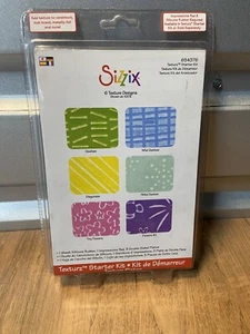 Sizzix Texturz Texture Design Starter Kit 654376 Scrapbook Ellison Dashes Flower - Picture 1 of 2