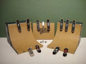 TECH DECK Vert Ramps Half Pipe Extension Finger Board Skate Park - Extra Boards - Picture 1 of 17