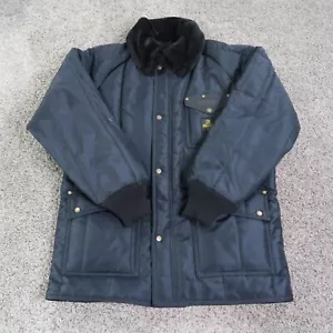 Refrigiwear Jacket Mens Extra Large Black Iron Tuff Siberian Insulated Pockets - Picture 1 of 9