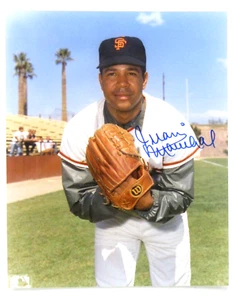 HOF 1990s San Francisco Giants JUAN MARICHAL autograph 8x10 baseball color photo - Picture 1 of 4