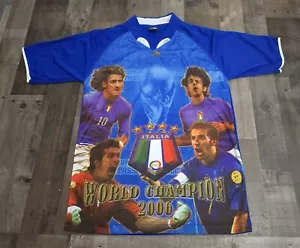 Men's Drako Italy Italia 2006 FIFA World Cup Champion Soccer Jersey One Size All - Picture 1 of 11