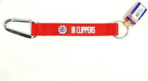 LOS ANGELES CLIPPERS (RED) CARABINER LANYARD KEYCHAIN Cover