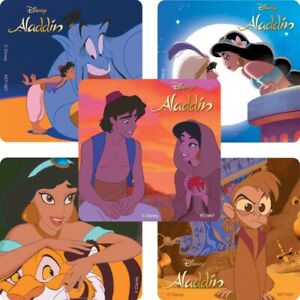 Aladdin Stickers x 5 - Favours - Birthday Party - Classic Jasmine Aladdin Party
