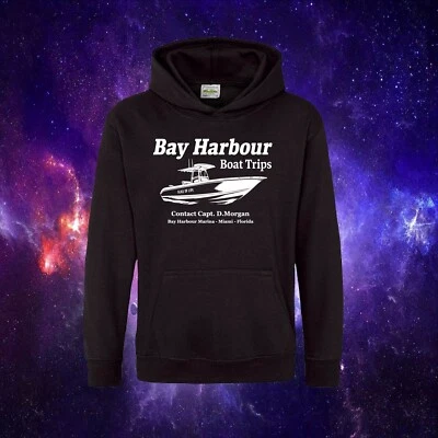 GILDAN Bay Harbour Boat Trips Dexter TV Show Inspired Gift Kids/Adults Hoodie Hood