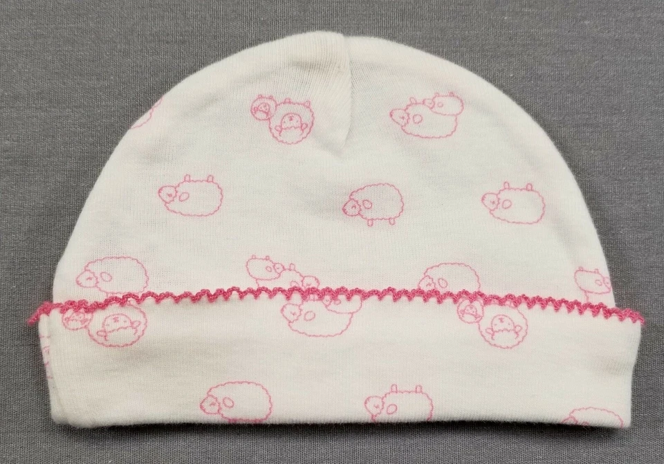 Bebé Niña Niño Mío Por Carter's 0-3 Meses Rosa Corderos Infantil Gorra Sombrero Foto 1 de 1