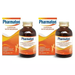 2x Pharmaton Ginseng Extract G115 (100 Capsules) Swiss Quality New Package Same - Picture 1 of 14
