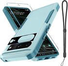Google Pixel 8a Pro Case Military Grade Shockproof Cover W Screen Protector-blue