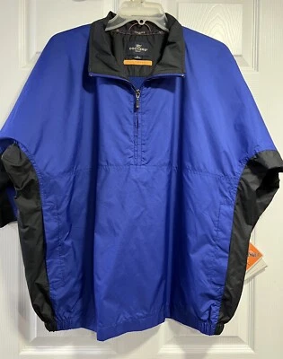 Men’s Dockers Golf Short Sleeve Blue/Blk Jacket ~ Size Large - Image 1 of 4