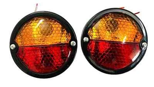 Par de luces de freno traseras aptas para tractor Massey Jeep Willys #B561 - Imagen 1 de 5