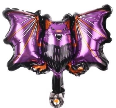 Mini globos de papel aluminio de murciélago 5 piezas relleno de aire decoración de fiestas regalos de Halloween Foto 1 de 2