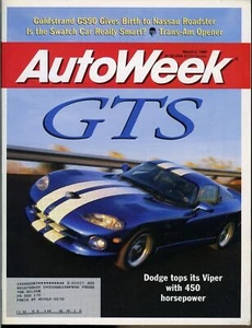 AutoWeek Magazine 4. März 1996 Dodge Viper, Trans-Am Öffner, Nassau Roadster - Bild 1 von 3