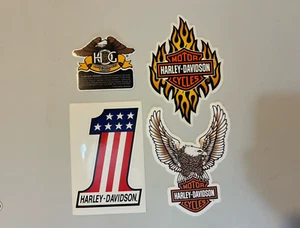 NOS Harley Davidson Sticker Lot #1 Eagle Wings Up Flames 1 Bar & Shield Vintage - Picture 1 of 6